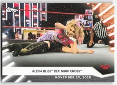 2021 Topps WWE Women&rsquo;s Division Alexa Bliss Nikki Cross #99