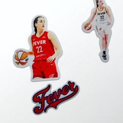Tariff Free WNBA Caitlin Clark Indiana Fever Basketball vinyl stickers set of 12