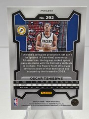 2023-24 Panini Prizm – Oscar Tshiebwe #292 Pink Ice Prizm (RC)
