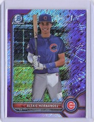 2022 1st Bowman Chrome #BCP-172 Alexis Hernandez Purple Shimmer #/250