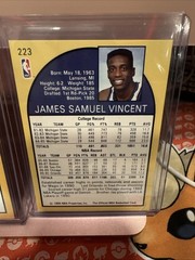 1990 NBA Hoops #65 Michael Jordan and #223 Sam Vincent Jordan #12 Jersey