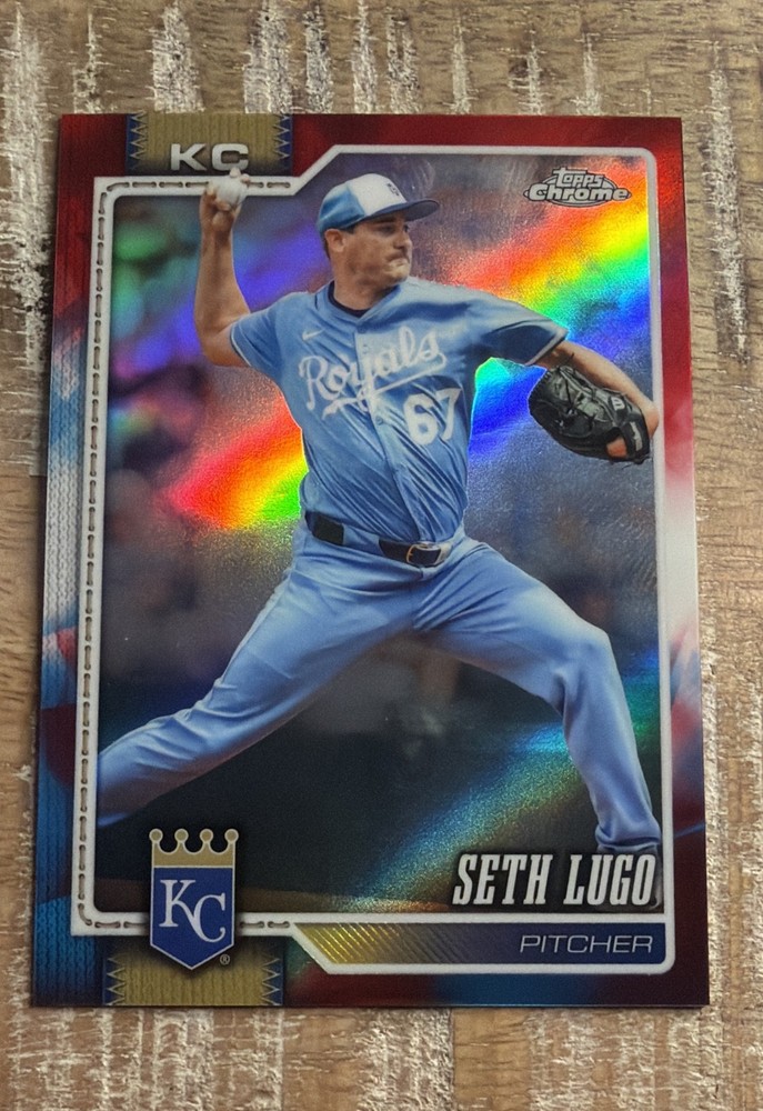 2026 Topps Chrome Seth Logo Red White & Blue #231 Refractor