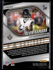 2025 Panini Prizm Alvin Kamara Pandora #/400 New Orleans Saints