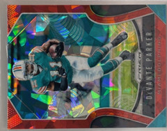 2019 Panini Prizm DeVante Parker Red Ice Prizm #9 Miami Dolphins