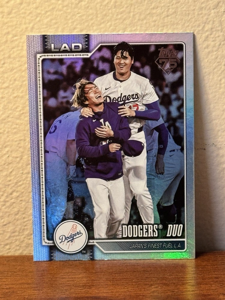 2026 Topps Dodgers Duo Rainbow Foil #265 Los Angeles Shohei Otani