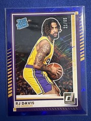 2025-26 Donruss RJ Davis Cosmic #101 /65 SP Rated Rookie Lakers
