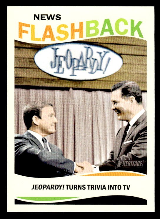 Jeopardy! Turns Trivia Into 2013 Topps Heritage News Flashbacks #NF-J ESE