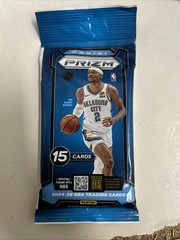 2024-25 NBA Prizm Basketball 15 Card Jumbo Value Cello Sealed Fat Pack