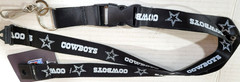 NFL Dallas Cowboys Lanyard – Keychain, NEW (Break Away – Black)