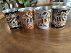 San Diego Padres Cups (navy,white,orange and brown)