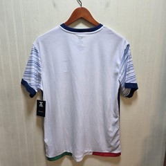 Italy Soccer Shirt Mens Medium White Blue Flag Striker Jersey Top Football