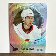 2022-23 Upper Deck Trilogy Jake Sanderson Rookie Premieres Level 2 /299 Senators