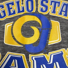 Angelo State University Rams Performance T-Shirt Gray Blue Men&rsquo;s Sz Large