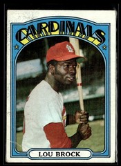 1972 Topps Lou Brock LOW GRADE Set Break #200