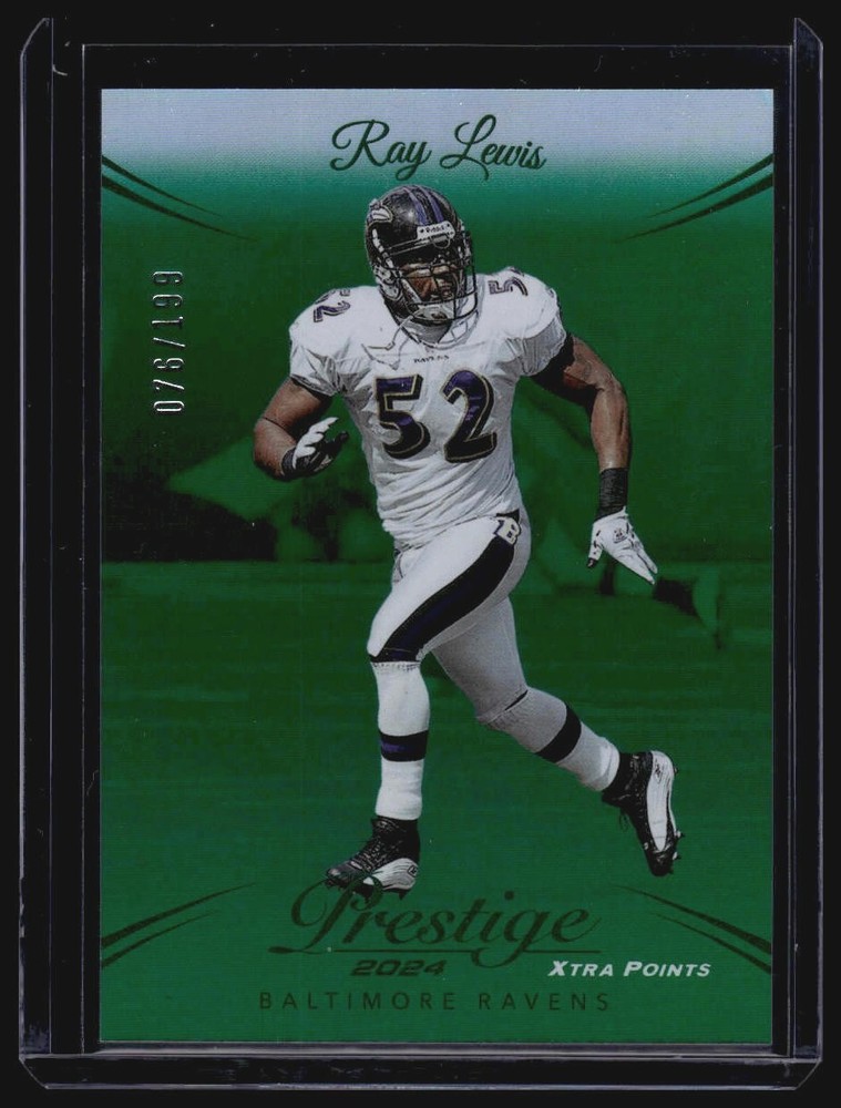 2024 Panini Prestige #28 Ray Lewis Green Premium Xtra Points #/199
