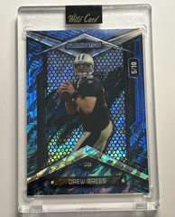 Wild Card 2026 Alumination Drew Brees #JHBC-DB Serial Numbered 5/10
