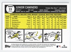 2024 Topps Archives Junior Caminero Rookie RC Black Foil Parallel #33 Rays