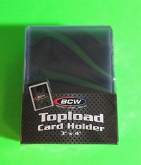 25 3X4 TOPLOAD CARD HOLDERS – CLEAR, FOR TRADING CARDS, 12M RIGID PLASTIC