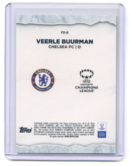 2025-26 Topps Chrome UEFA Women&rsquo;s VEERLE BUURMAN RC Finals Destination BLUE /150