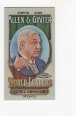 2021 TOPPS ALLEN & GINTER CHROME MINI WORLD LEADERS AUNG SAN SUU KYI MYANMAR