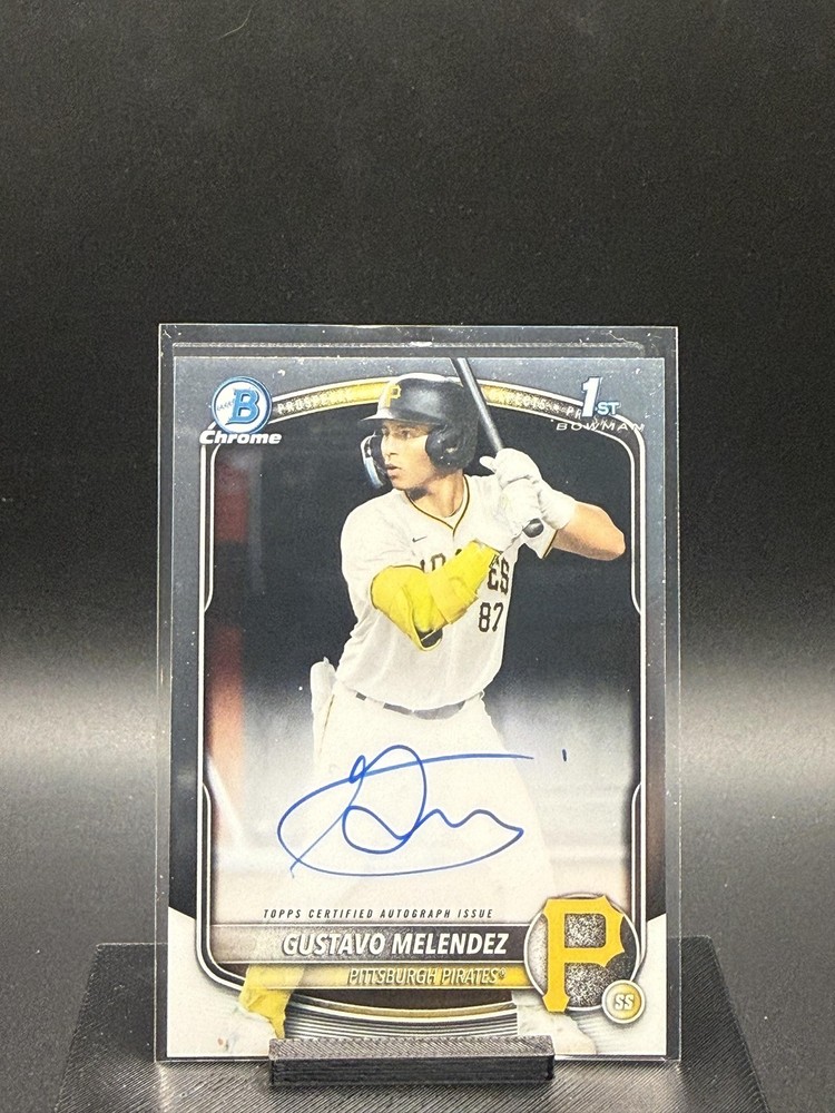 2025 Bowman Draft #CPA-GM Gustavo Melendez Chrome Prospect Autographs