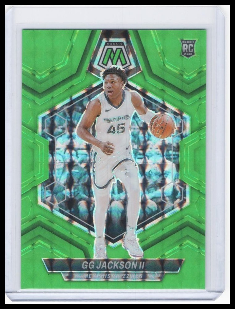 2023-24 Panini Mosaic – GG Jackson II – Green Fluorescent Rookie #10/10