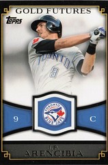 2012 Topps #GF-12 J.P. Arencibia Gold Futures Toronto Blue Jays