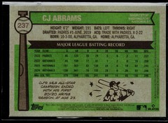 CJ Abrams 2025 Topps Heritage #237 Pink Sparkle Washington Nationals