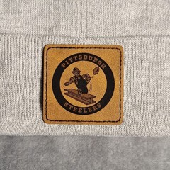 Steelers Leather Square Patch NFL (Patch Only)