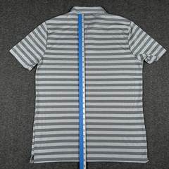 UCF Knights Polo Shirt Mens Medium Nike Golf Gray Stripe Dri Fit Performance