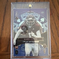Marcel Reed Mario Craver Football Sports Trading Card Lot, 2 Cards in 1. 2 sided
