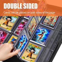 Toploader Binder for Dragon Ball Cards,Holds 288 Toploaders,9-Pocket Ringless…