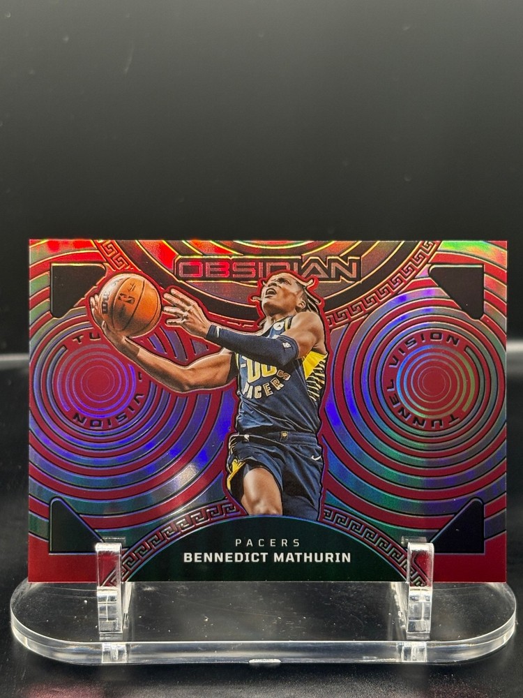 2022-23 Panini Obsidian #17 Bennedict Mathurin Tunnel Vision Red Flood