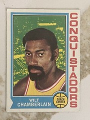 Wilt Chamberlain San Diego Conquistadors 1974-75 Topps Basketball #250