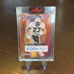 2025 Leaf Electrum WILLIE ROAF New Orleans Saints Vibrance Orange Auto 1/1