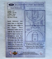 1994-95 Collector&rsquo;s Choice Blueprint Silver Signature #395 David Robinson