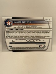 2025 Bowman Draft #BDC-2 Xavier Neyens 1st Prospect Chrome Silver Refractor