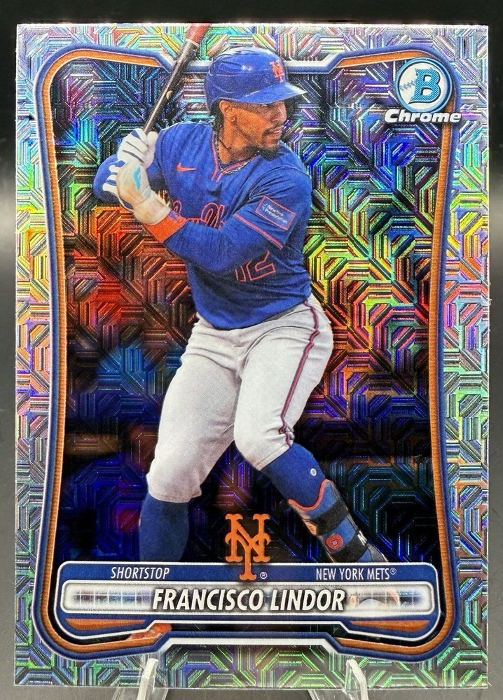 2026 Bowman Chrome Mega Box Mojo Refractor Francisco Lindor New York Mets