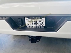 San Francisco 49ers BLACK License Plate Frame With CHROME Mirrored Lettering