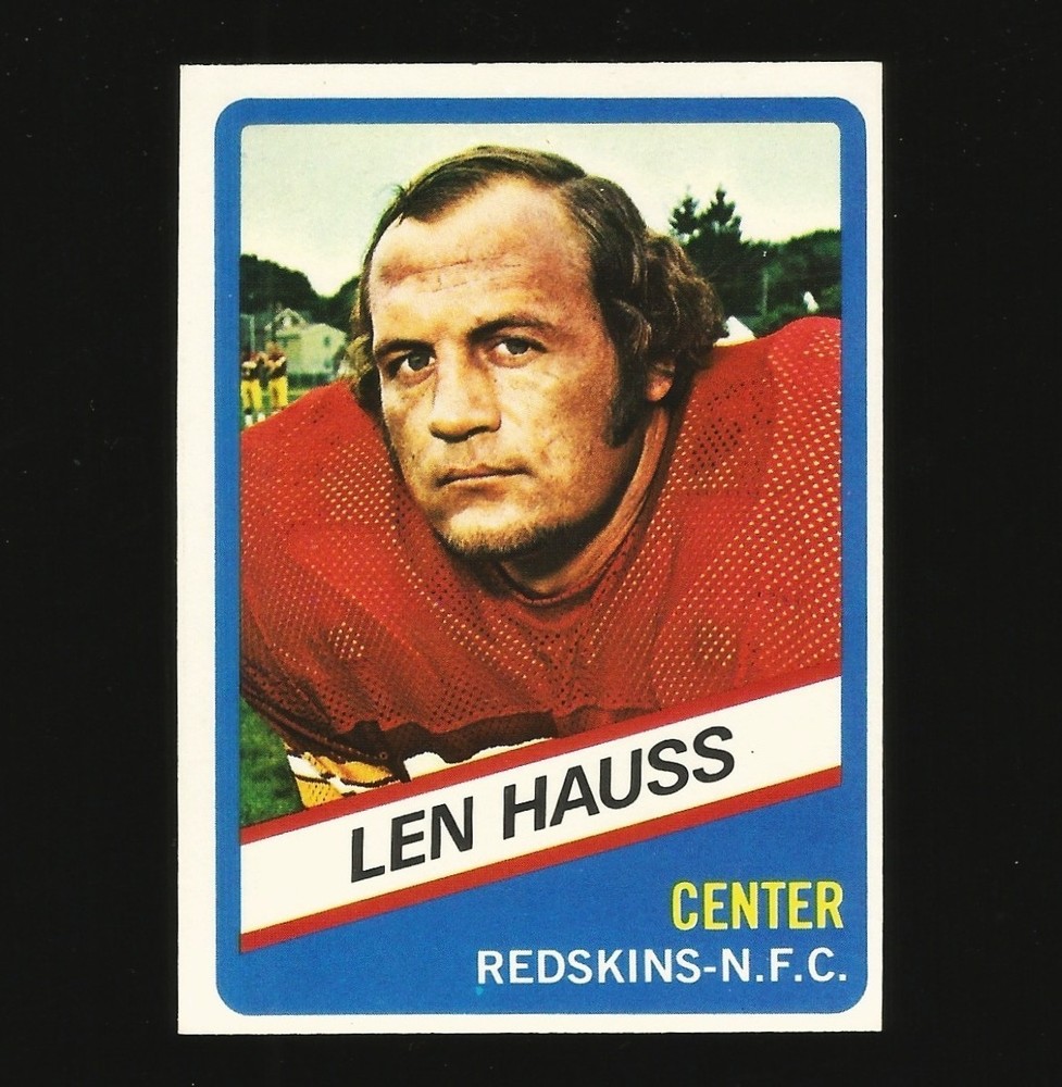 1976 Wonder Bread Football Card Number 11 Len Hauss Washington Redskins #11