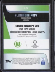 2026 Topps Chrome Champions League Alexandra Popp Green Auto /99 CA-POP