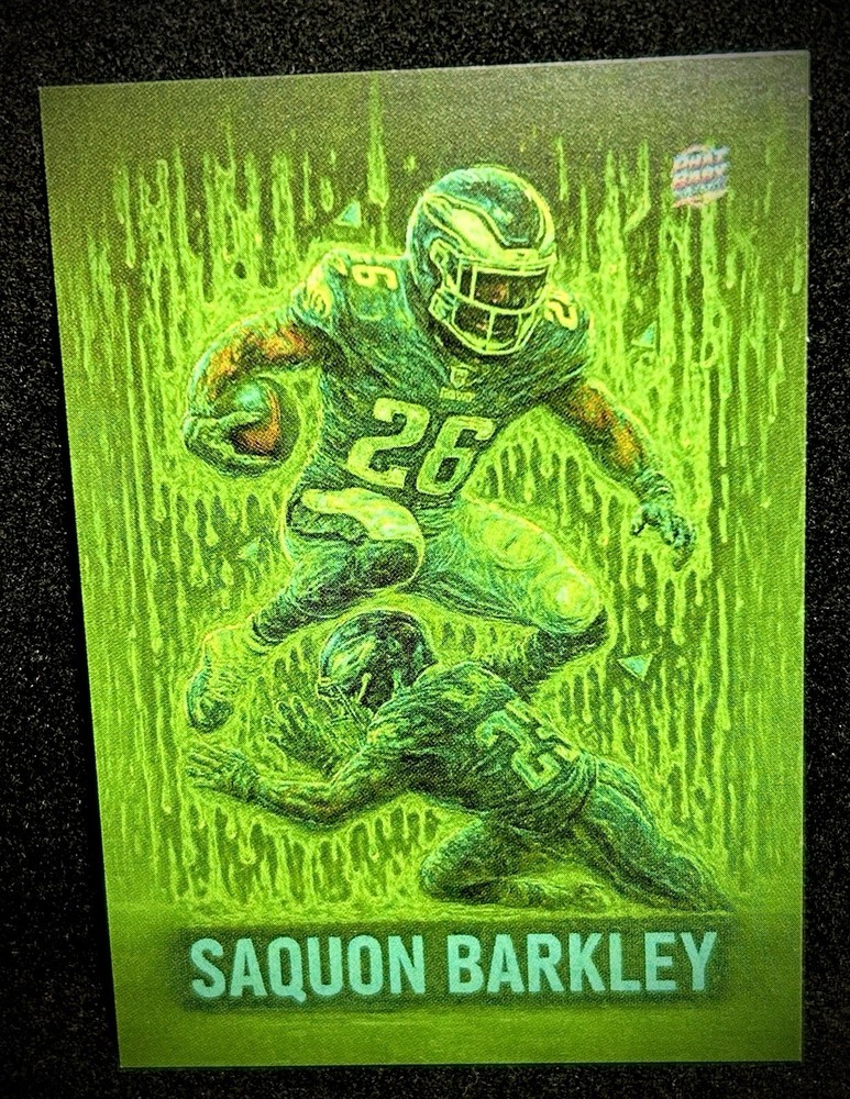 Saquon Barkley- 2024 Anime Sport Swag Cartoon Green Prism – Eagles MVP
