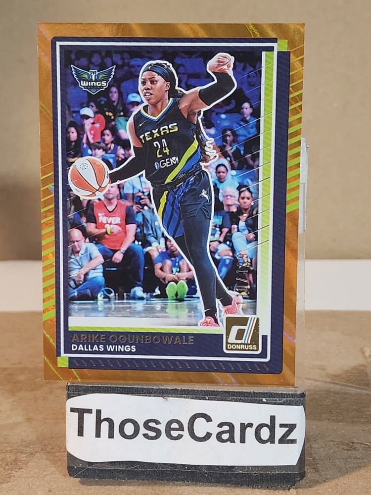 2025 Donruss WNBA Orange Laser #39 Arike Ogunbowale 110/199