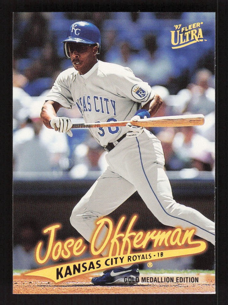 1997 Ultra Gold Medallion #G69 Jose Offerman Kansas City Royals