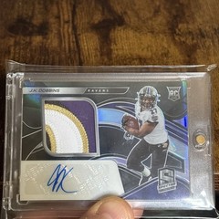 JK DOBBINS 2020 Spectra Prizm RC Rookie Autograph Auto Patch 51/99 RAVENS