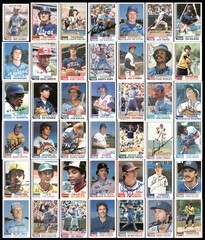250 Count Lot of Signed 1982 Topps Baseball Cards (All Different)