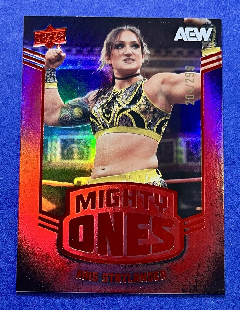 Kris Statlander 2026 Upper Deck AEW MIGHTY ONES RED PARALLEL Card #MO-1 /299