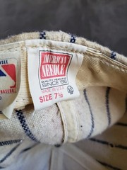 Vintage New York Yankees Wool Baseball Hat Cap Pinstripe American Needle 7 1/2
