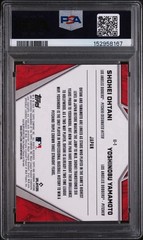 SHOHEI OHTANI YAMAMOTO 2024 BOWMAN CHROME INTERNATIONAL IMPACT II1 INSERT PSA 7