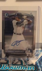 2025 Bowman Draft Aidan West Chrome 1st Auto On Card